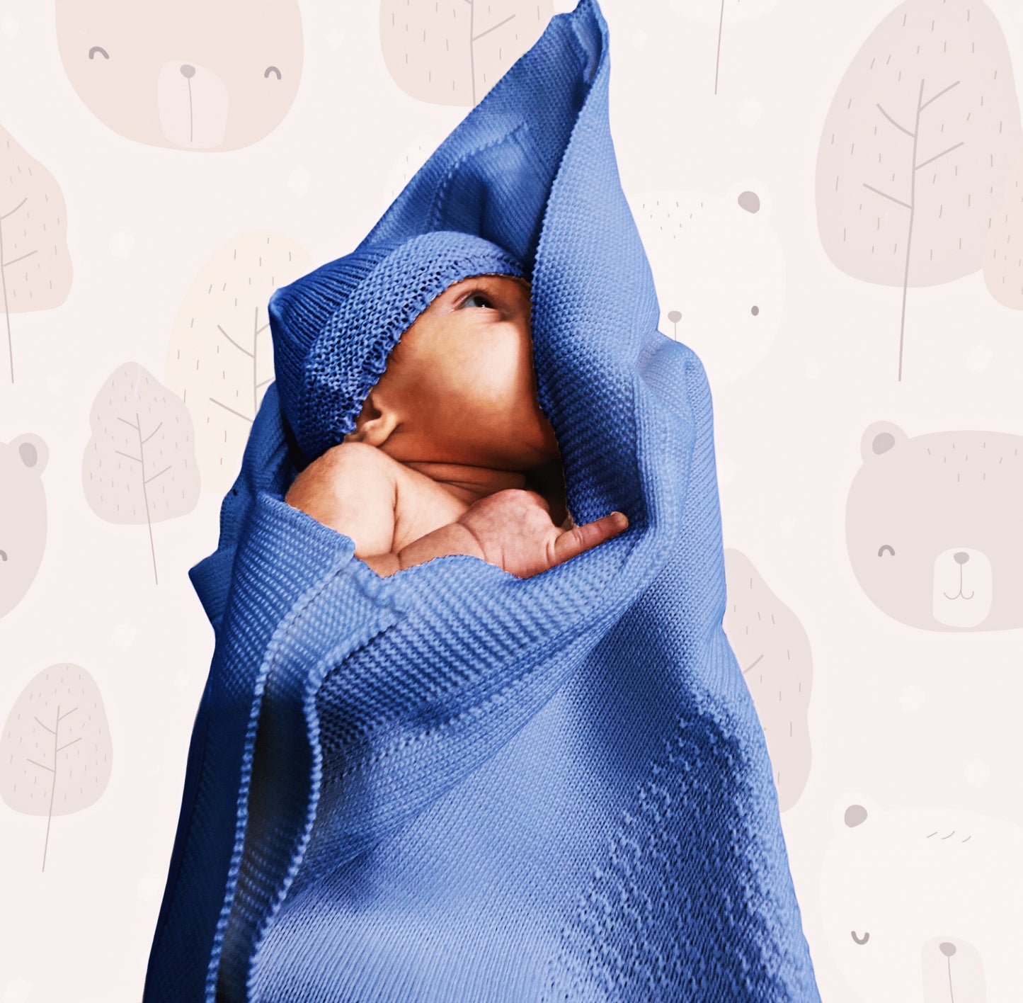 Copertina in Lana Merino per Neonati con Babbucce e Cappello, Prodotto Artigianale, Made in Italy
