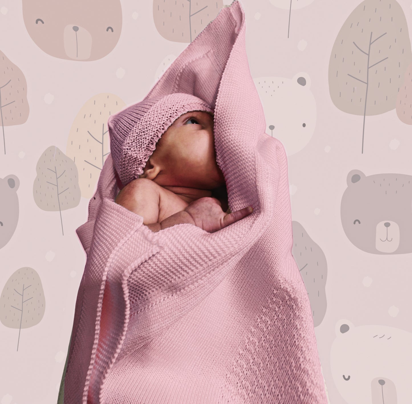 Copertina in Lana Merino per Neonati con Babbucce e Cappello, Prodotto Artigianale, Made in Italy