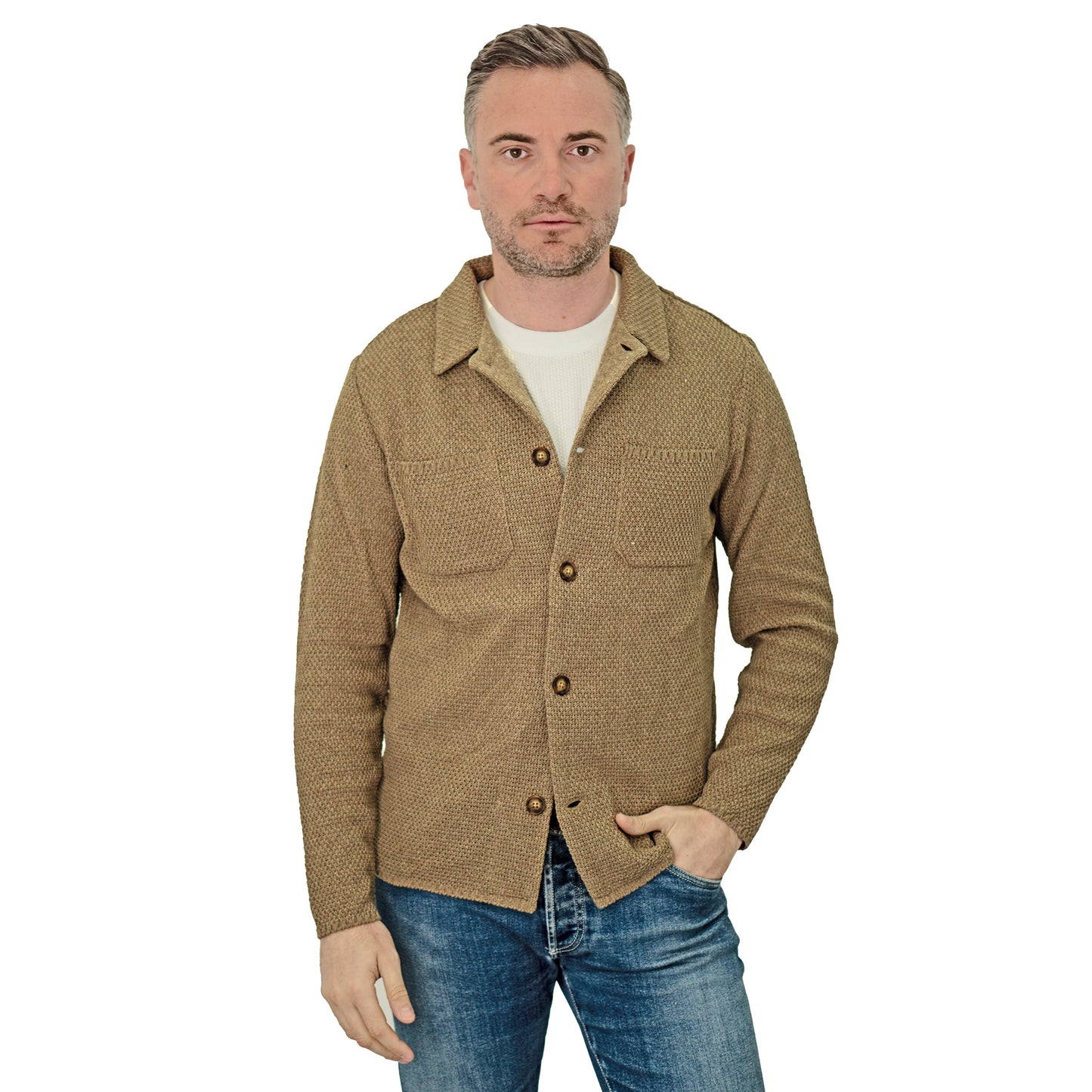 Giacca camicia in cotone - Artigianale, Made in Italy