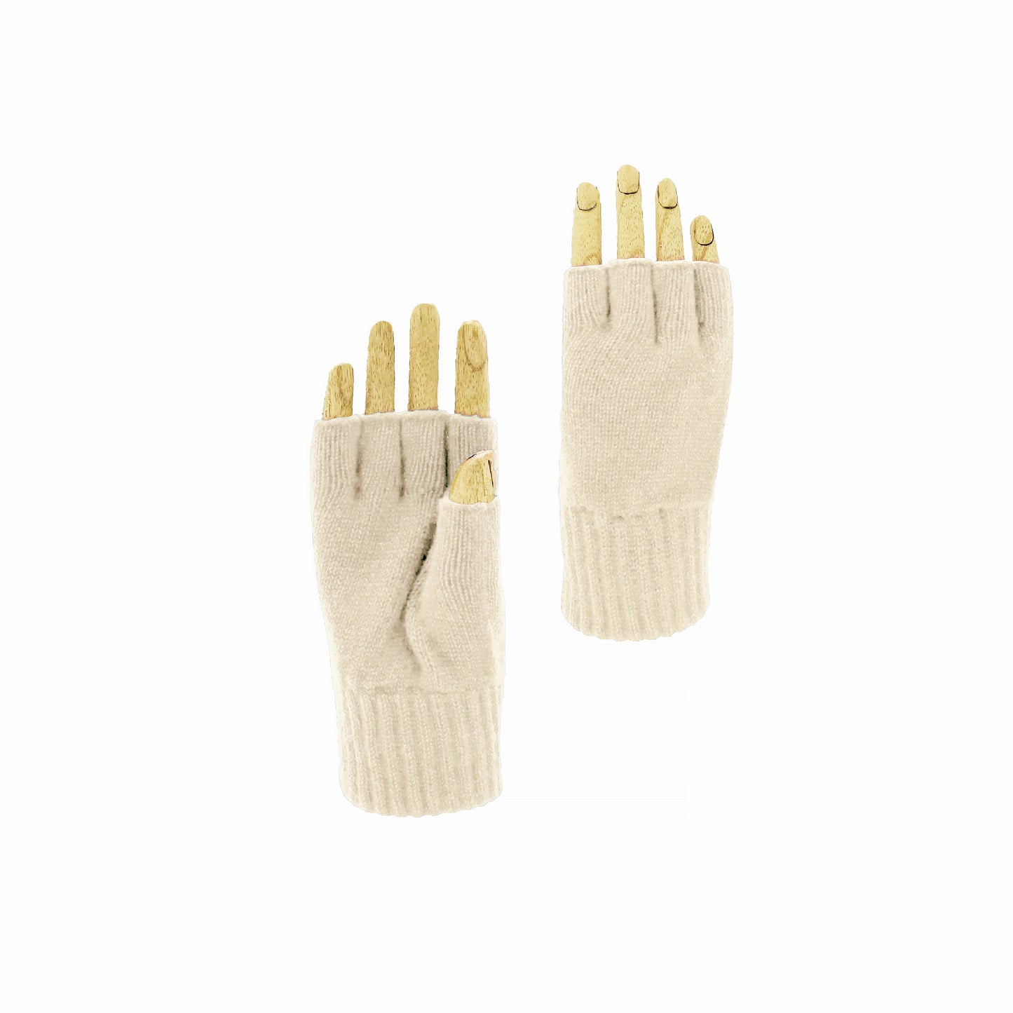 Guanti mezze dita in Lana misto Cashmere da Donna - Made in Italy