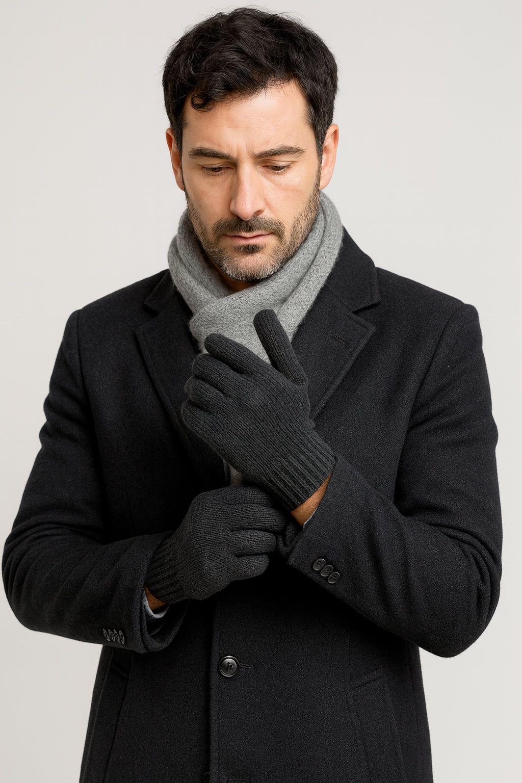 Guanti in puro cachemire da uomo - Made in Italy