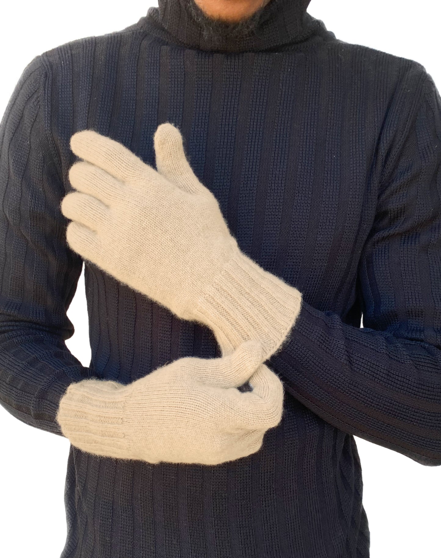 Guanti in puro cachemire da uomo - Made in Italy