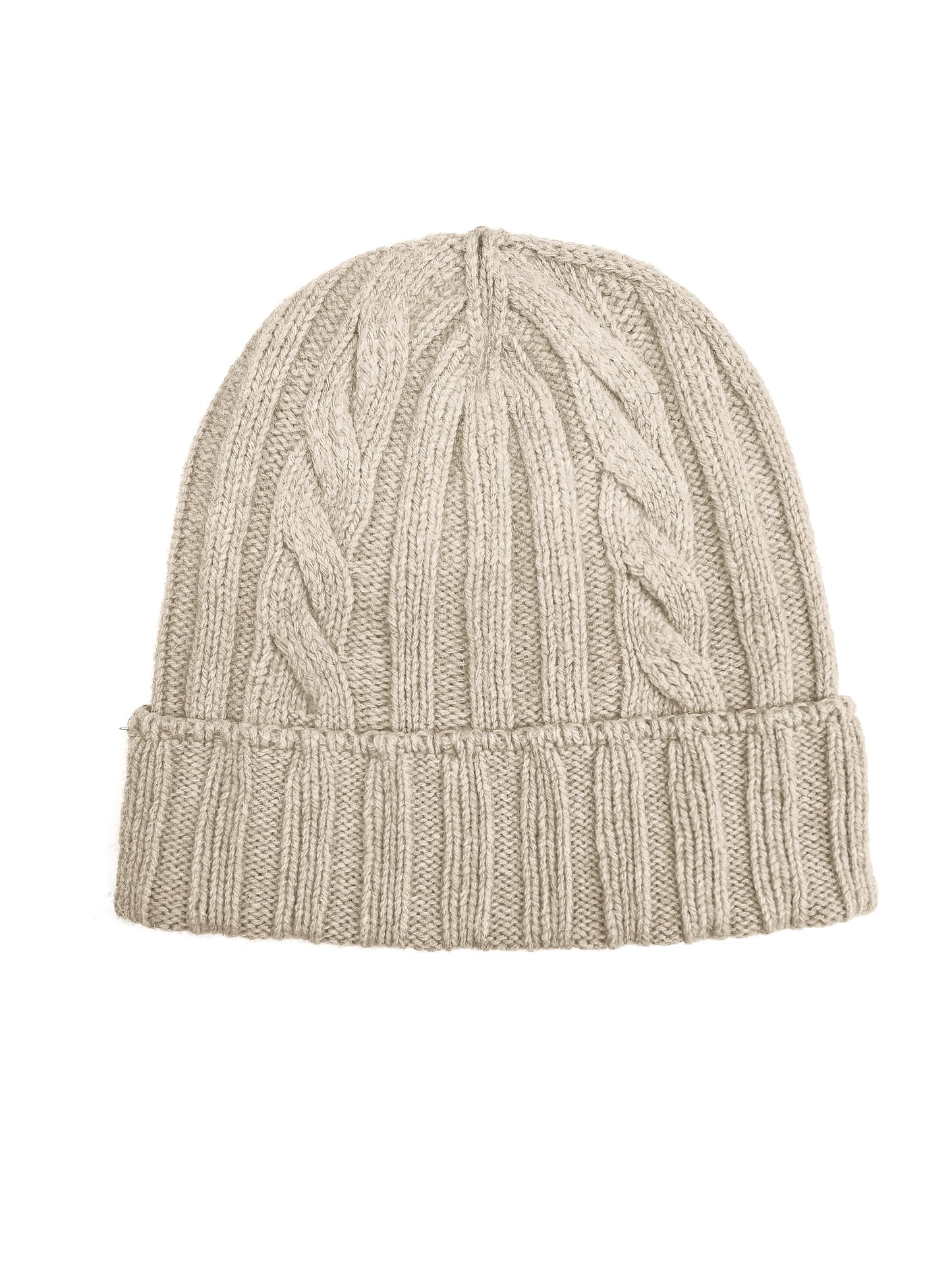 Cappello in Lana con Fantasia di Cucitura a Treccia - Unisex - Made in Italy