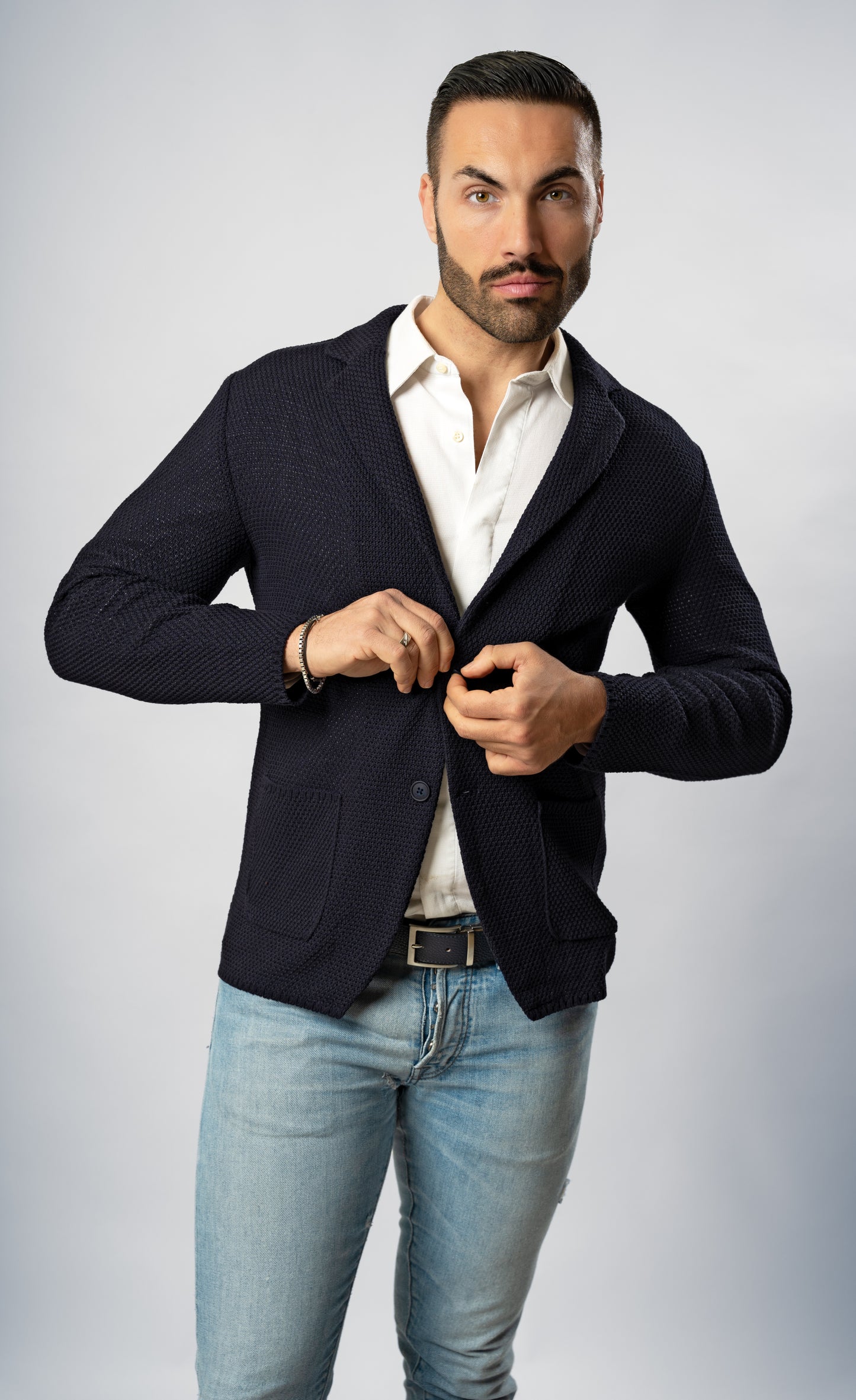 Blazer in Cotone modello Chicco di Riso - Made in Italy