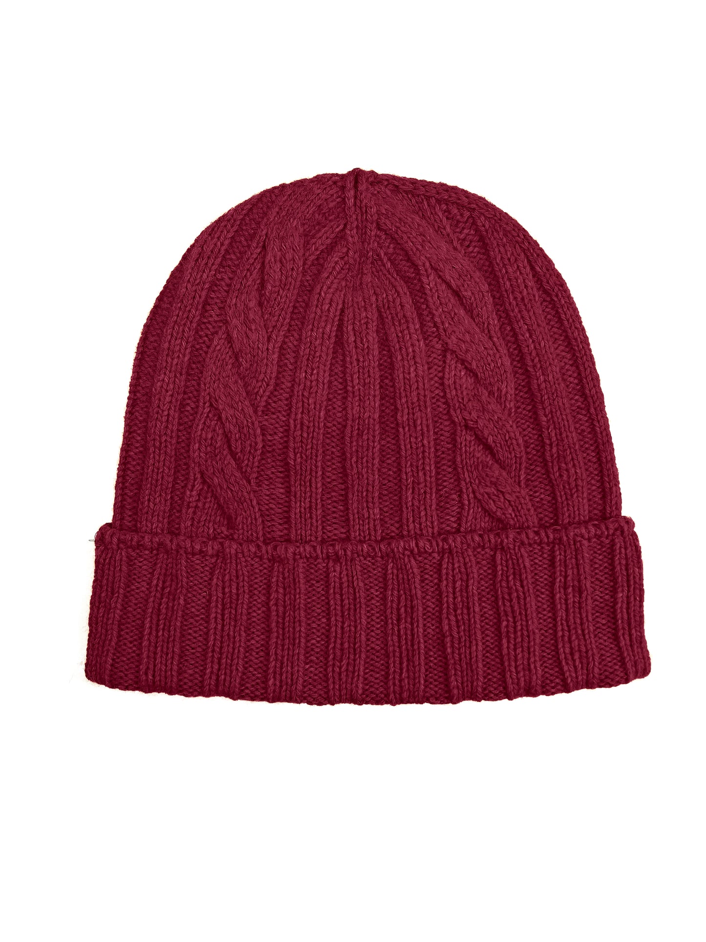 Cappello in Lana con Fantasia di Cucitura a Treccia - Unisex - Made in Italy