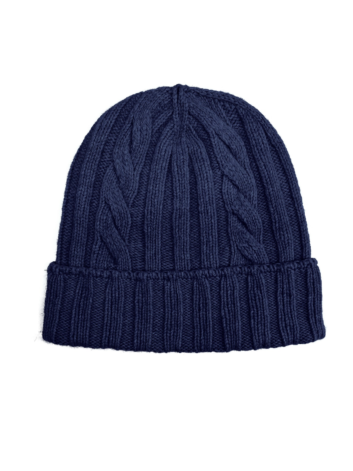 Cappello in Lana con Fantasia di Cucitura a Treccia - Unisex - Made in Italy