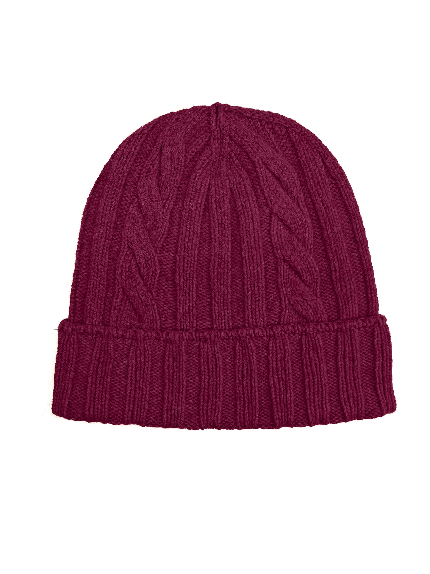 Cappello in Lana con Fantasia di Cucitura a Treccia - Unisex - Made in Italy