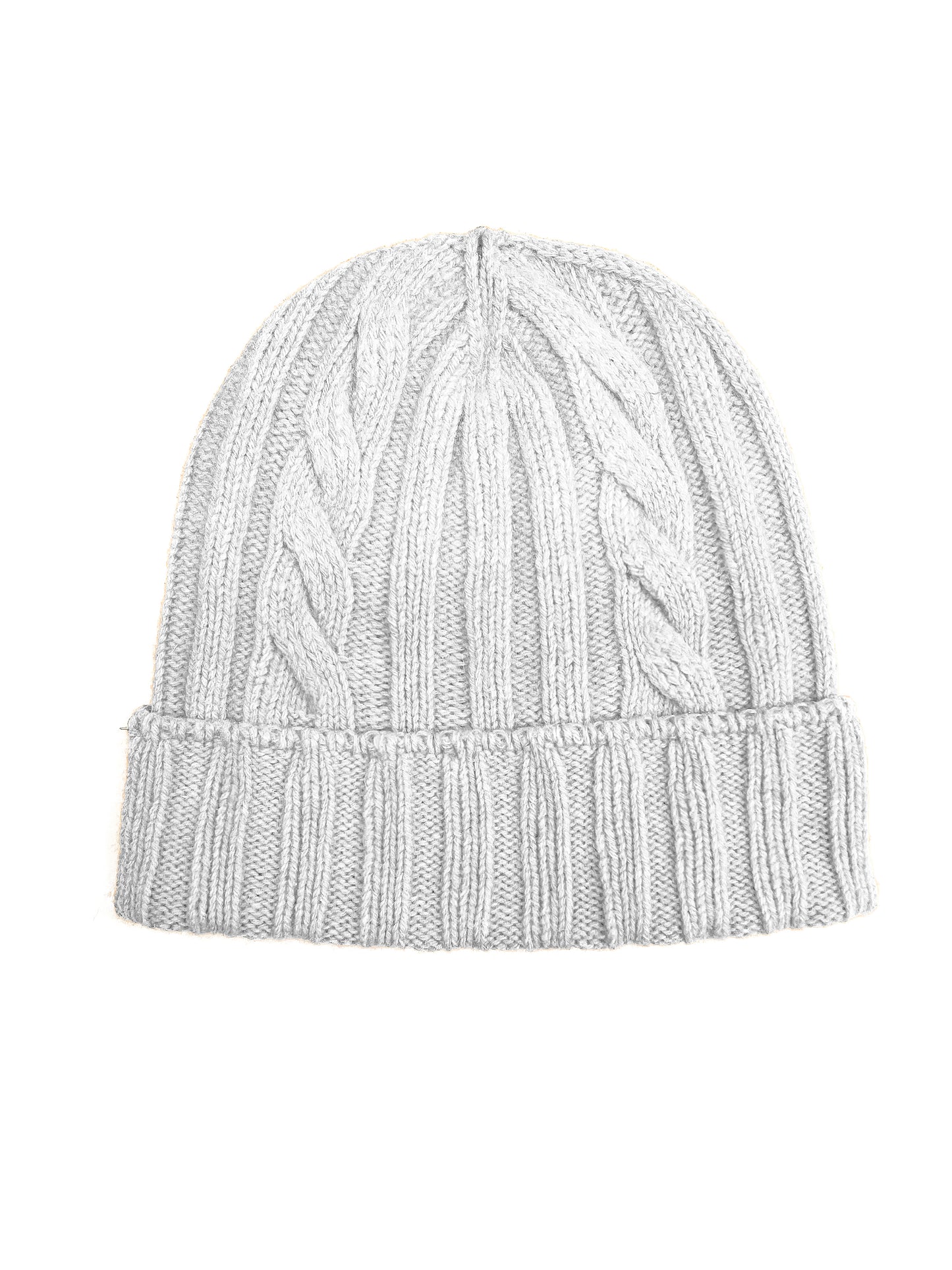Cappello in Lana con Fantasia di Cucitura a Treccia - Unisex - Made in Italy