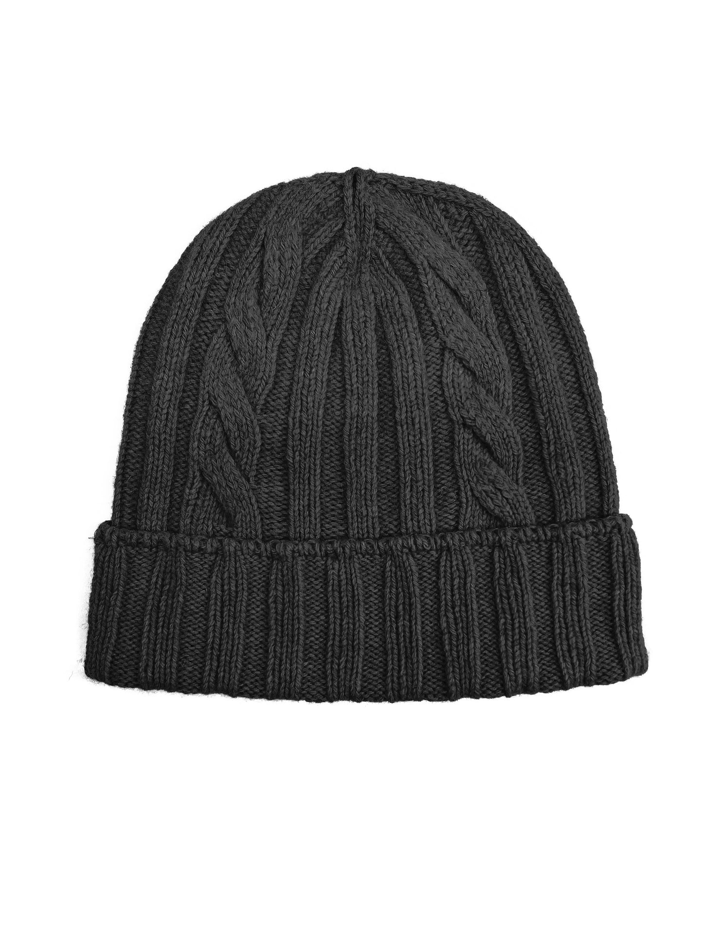 Cappello in Lana con Fantasia di Cucitura a Treccia - Unisex - Made in Italy