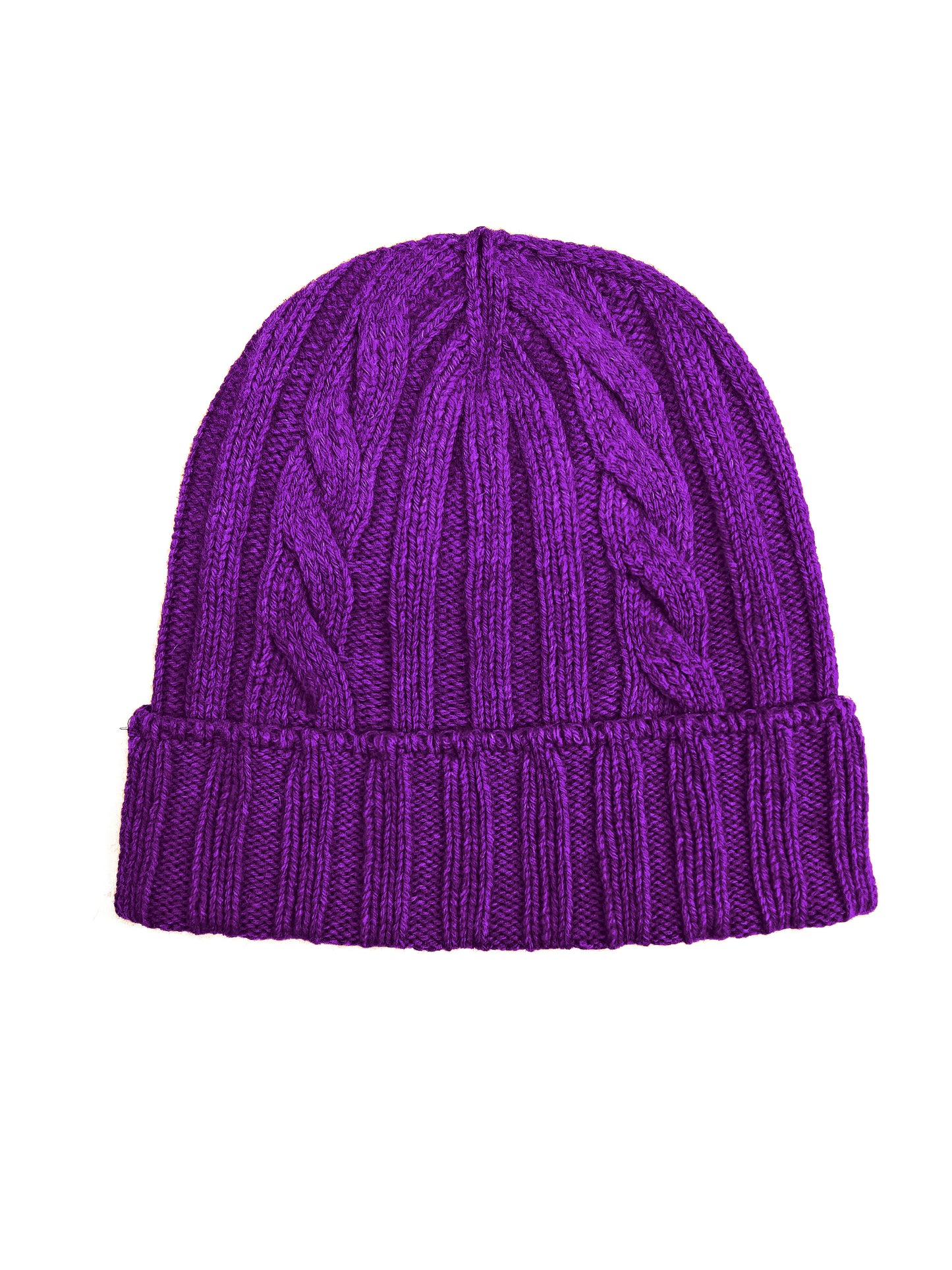 Cappello in Lana con Fantasia di Cucitura a Treccia - Unisex - Made in Italy