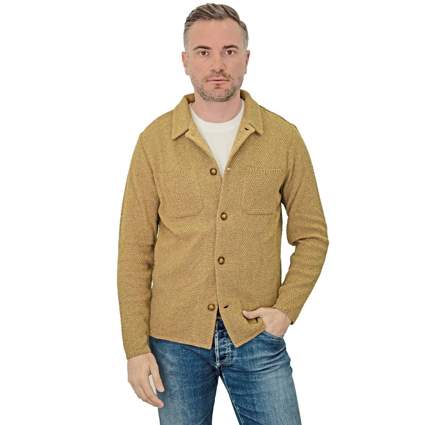 Giacca camicia in cotone - Artigianale, Made in Italy