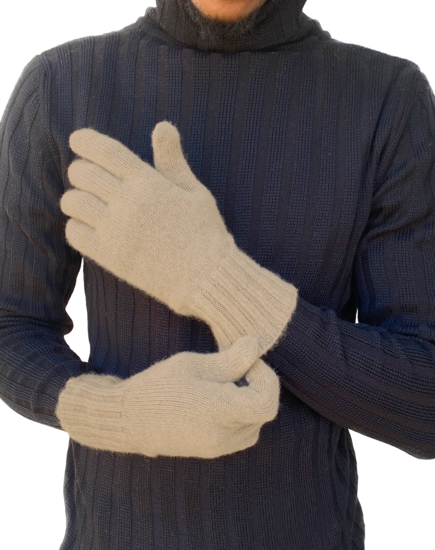 Guanti in puro cachemire da uomo - Made in Italy