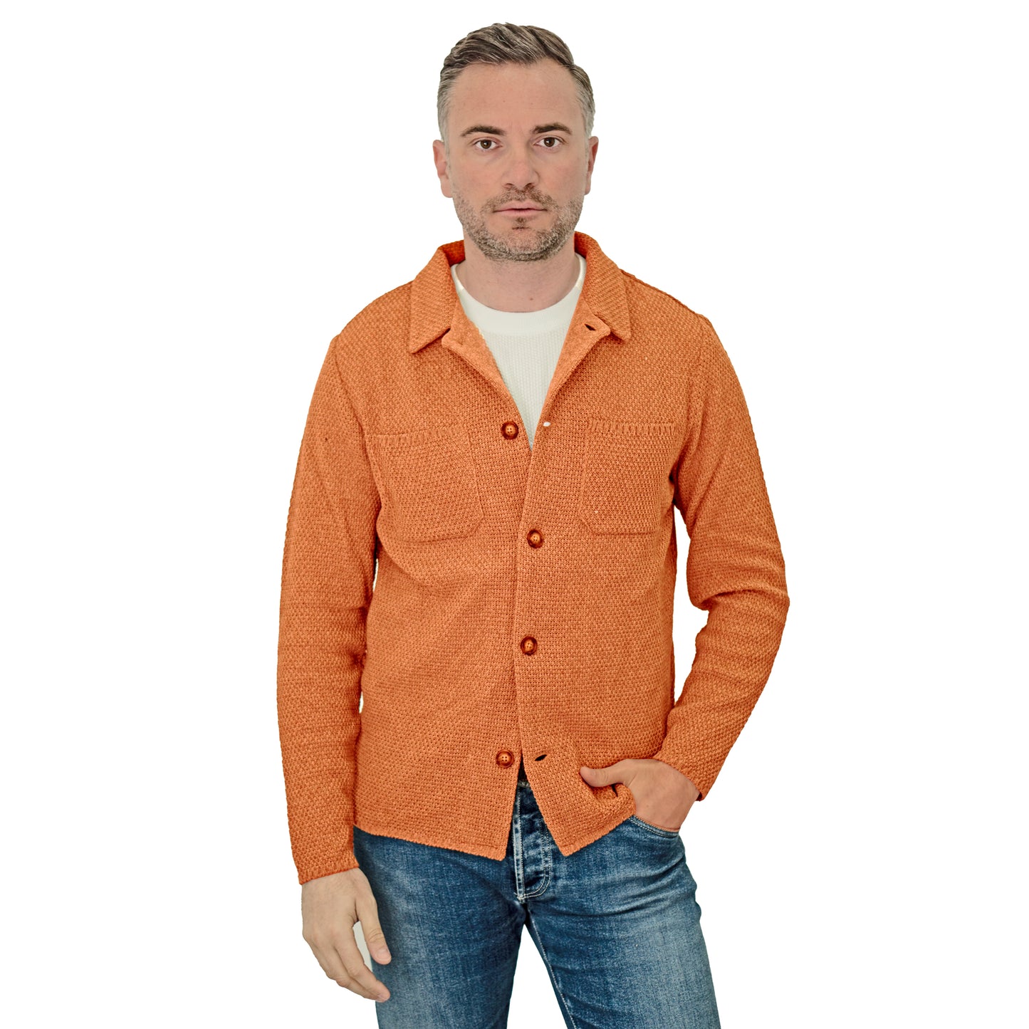 Giacca camicia in cotone - Artigianale, Made in Italy