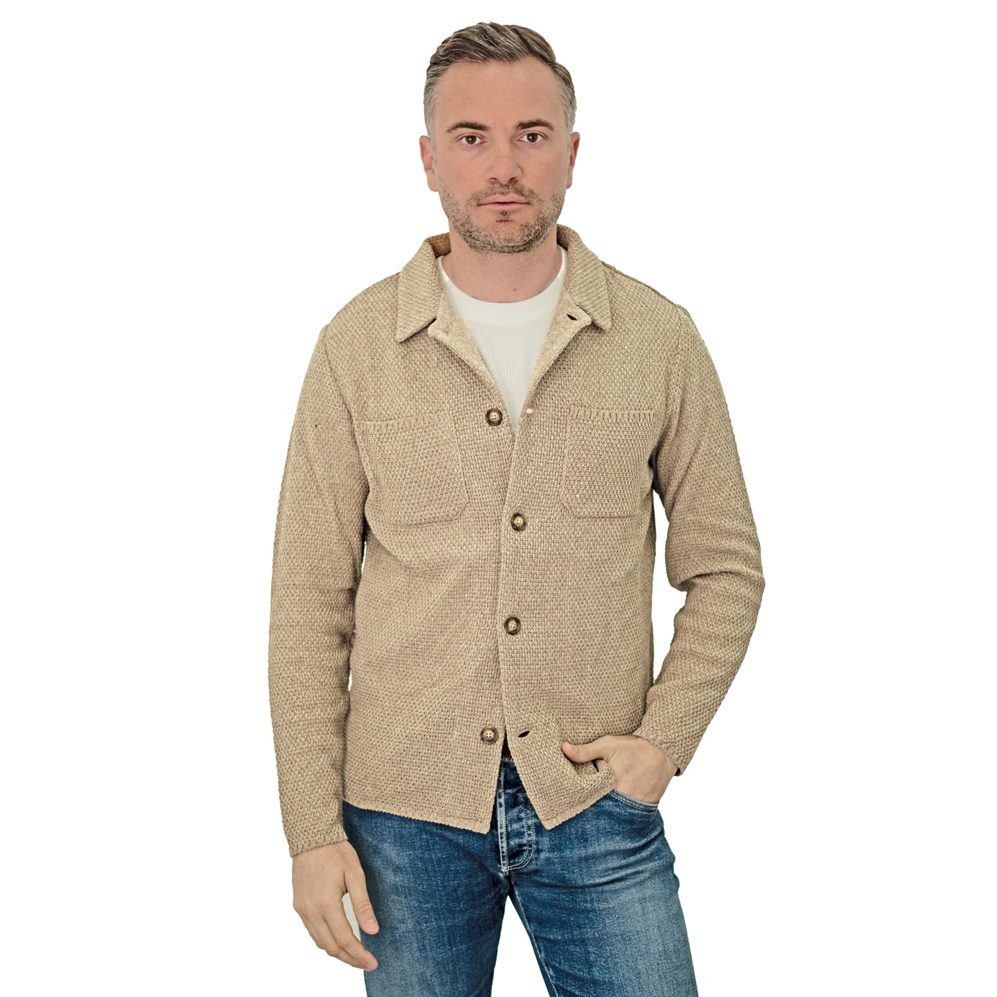 Giacca camicia in cotone - Artigianale, Made in Italy