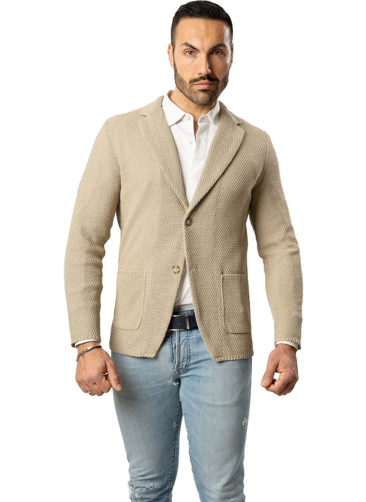 Blazer in Cotone modello Chicco di Riso - Made in Italy