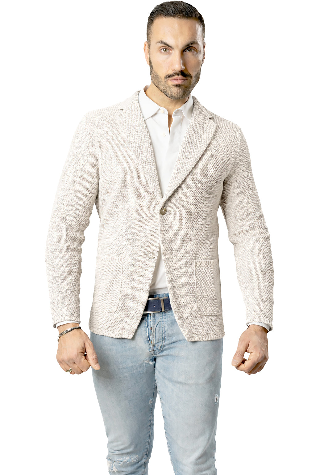 Blazer in Cotone modello Chicco di Riso - Made in Italy