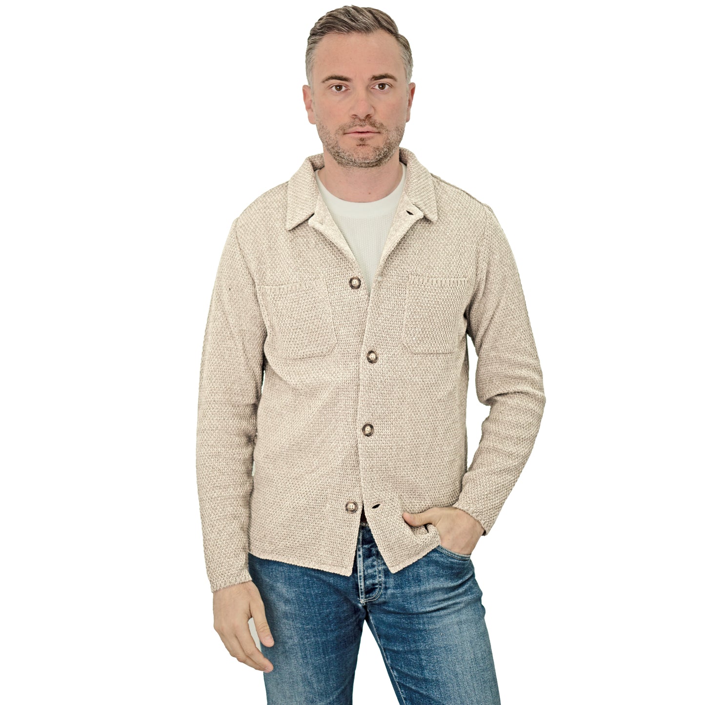 Giacca camicia in cotone - Artigianale, Made in Italy