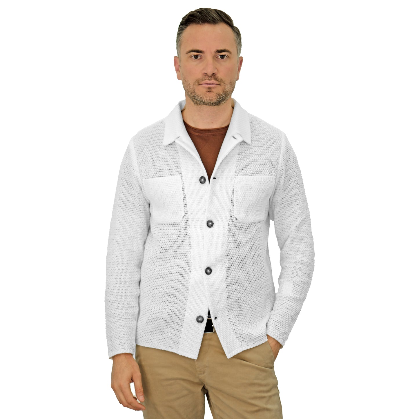 Giacca camicia in cotone - Artigianale, Made in Italy