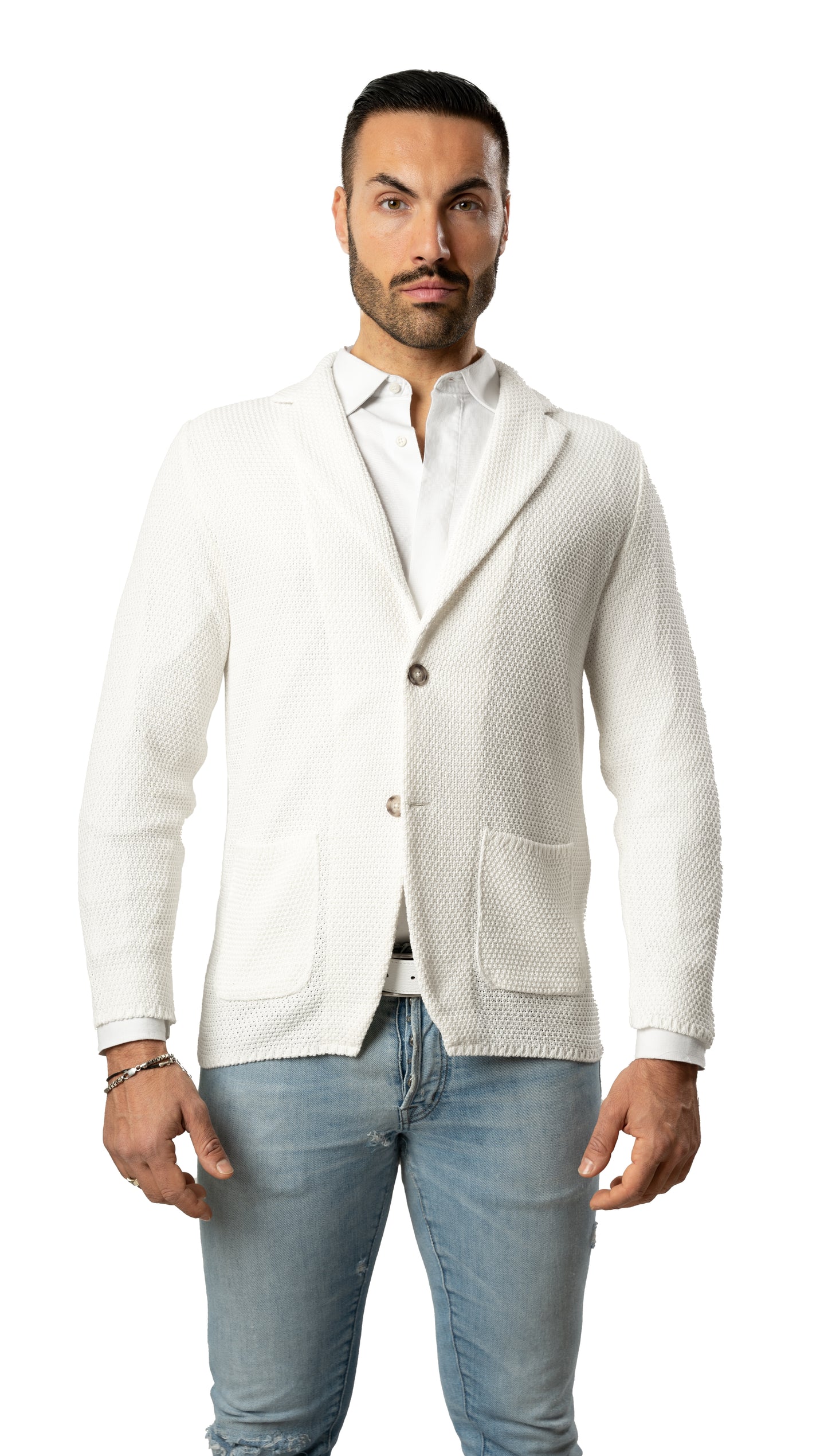 Blazer in Cotone modello Chicco di Riso - Made in Italy