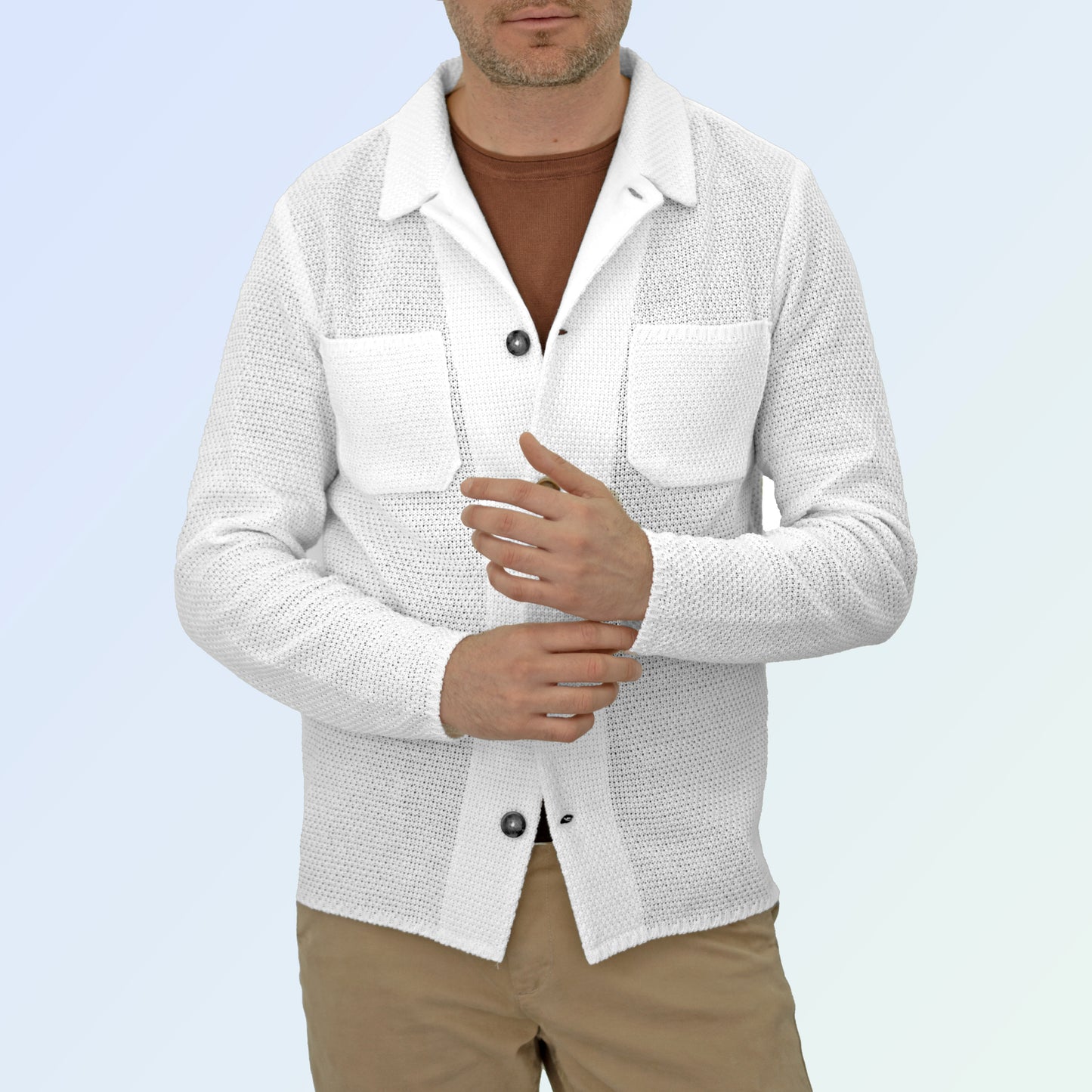 Giacca camicia in cotone - Artigianale, Made in Italy