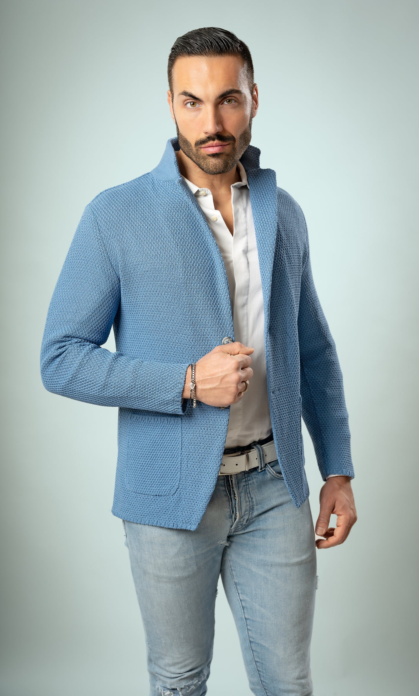 Blazer in Cotone modello Chicco di Riso - Made in Italy