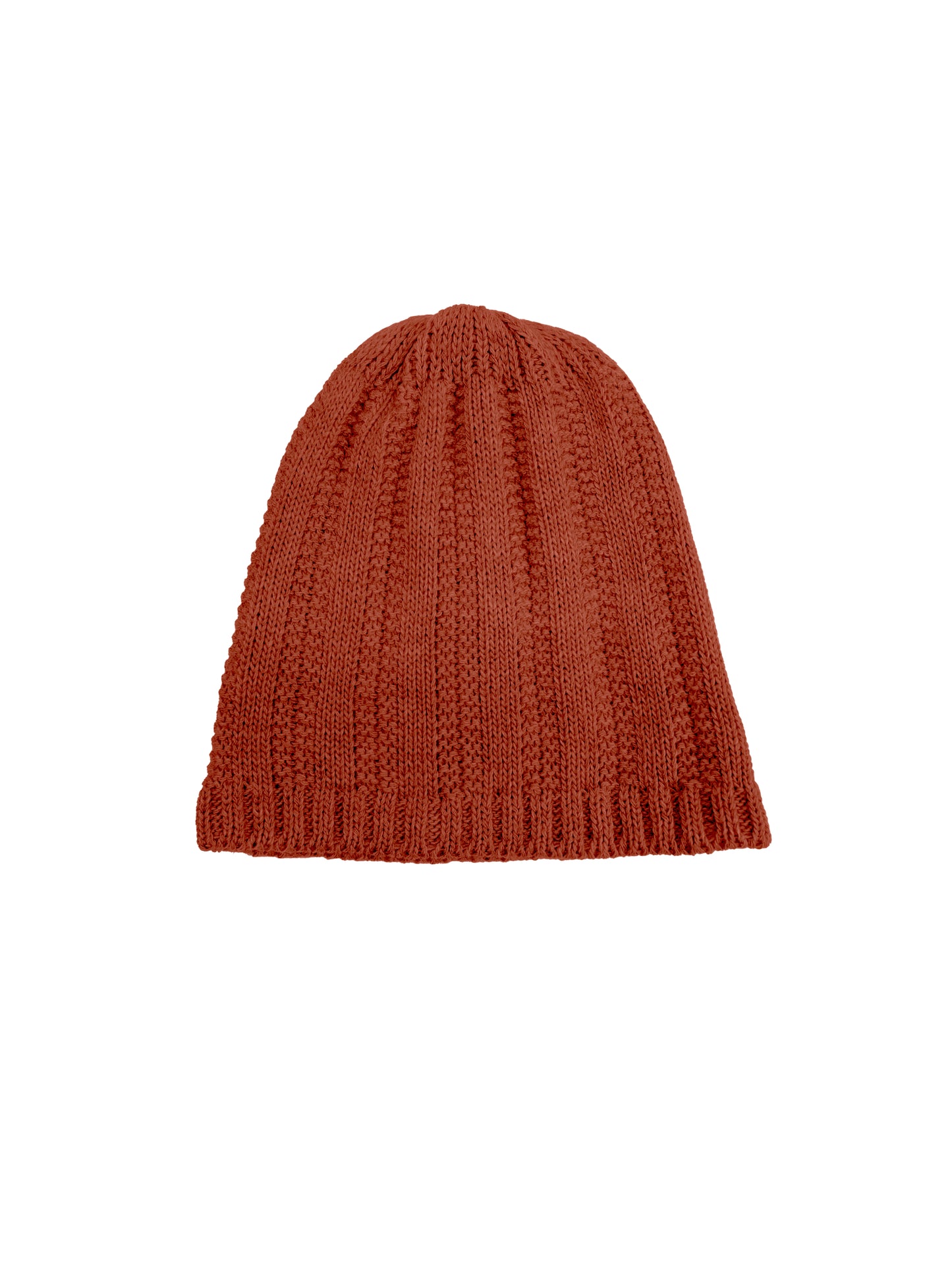 Berretto a coste Larghe Senza Risvolto - Unisex - Made in Italy