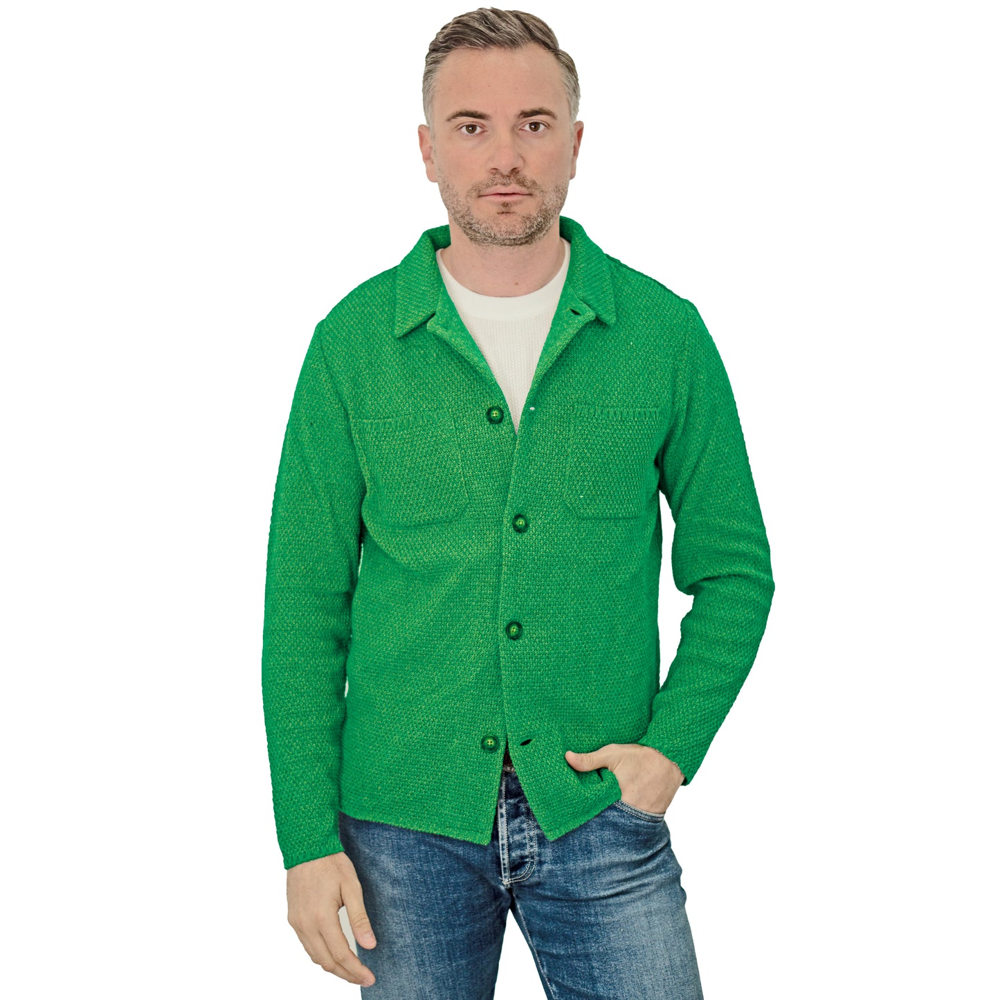 Giacca camicia in cotone - Artigianale, Made in Italy