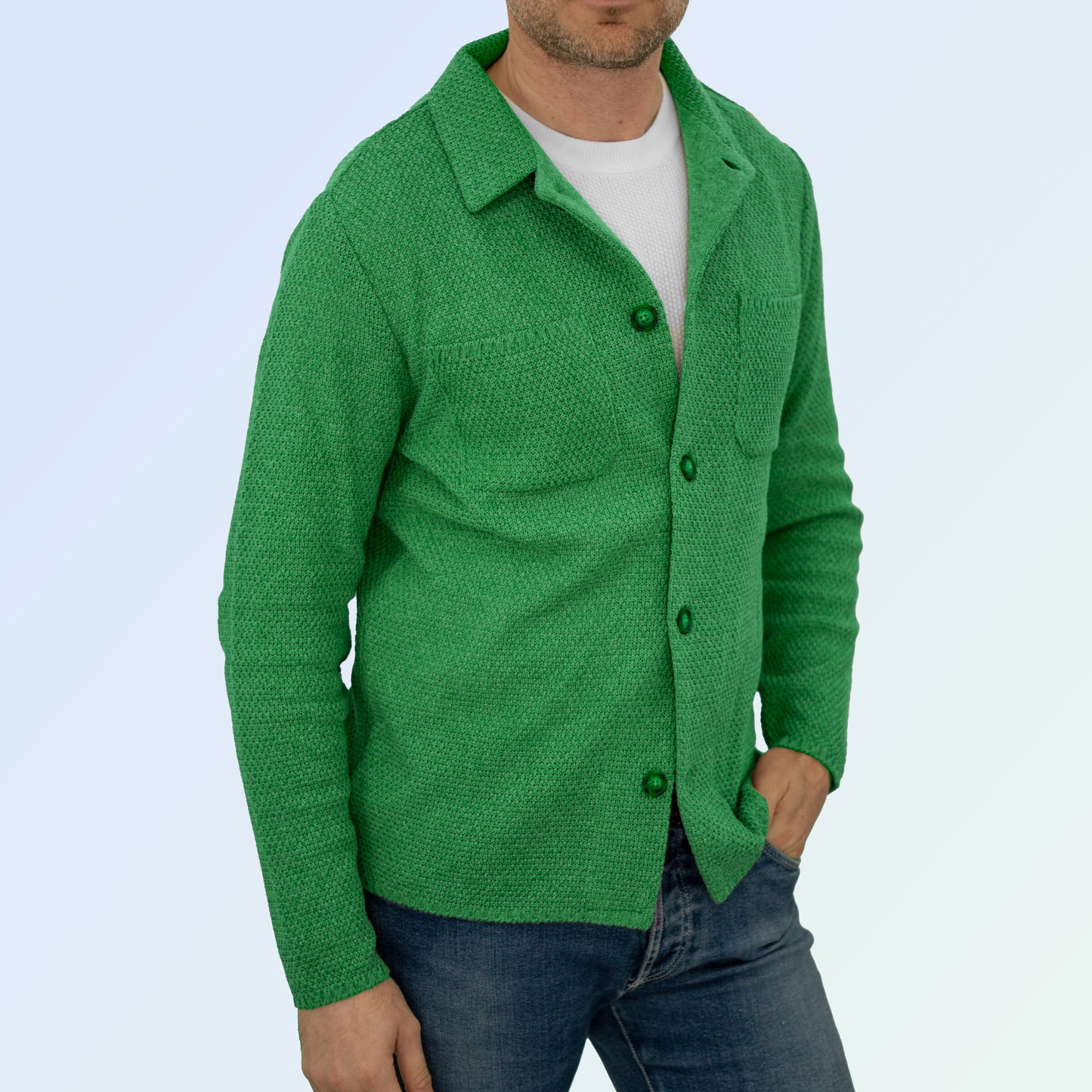Giacca camicia in cotone - Artigianale, Made in Italy