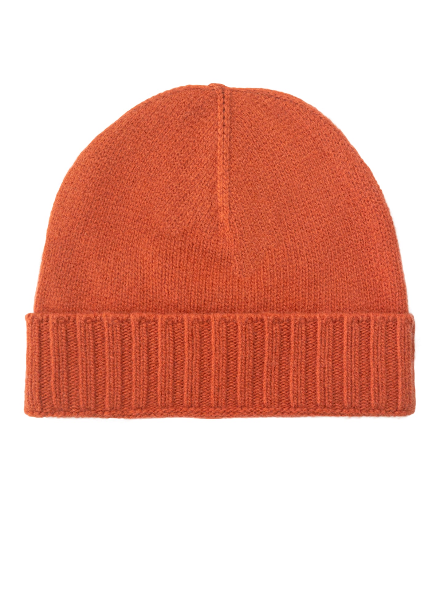 Cappello di Lana misto Cashmere  con Risvolti a Coste – Unisex - Made in Italy