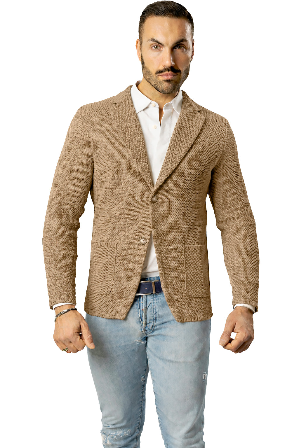 Blazer in Cotone modello Chicco di Riso - Made in Italy