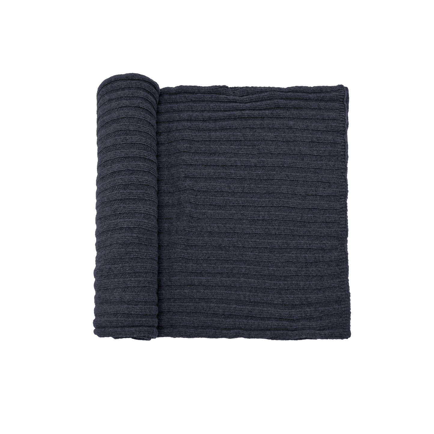 Sciarpone a coste al 100% in pura lana - Made in Italy