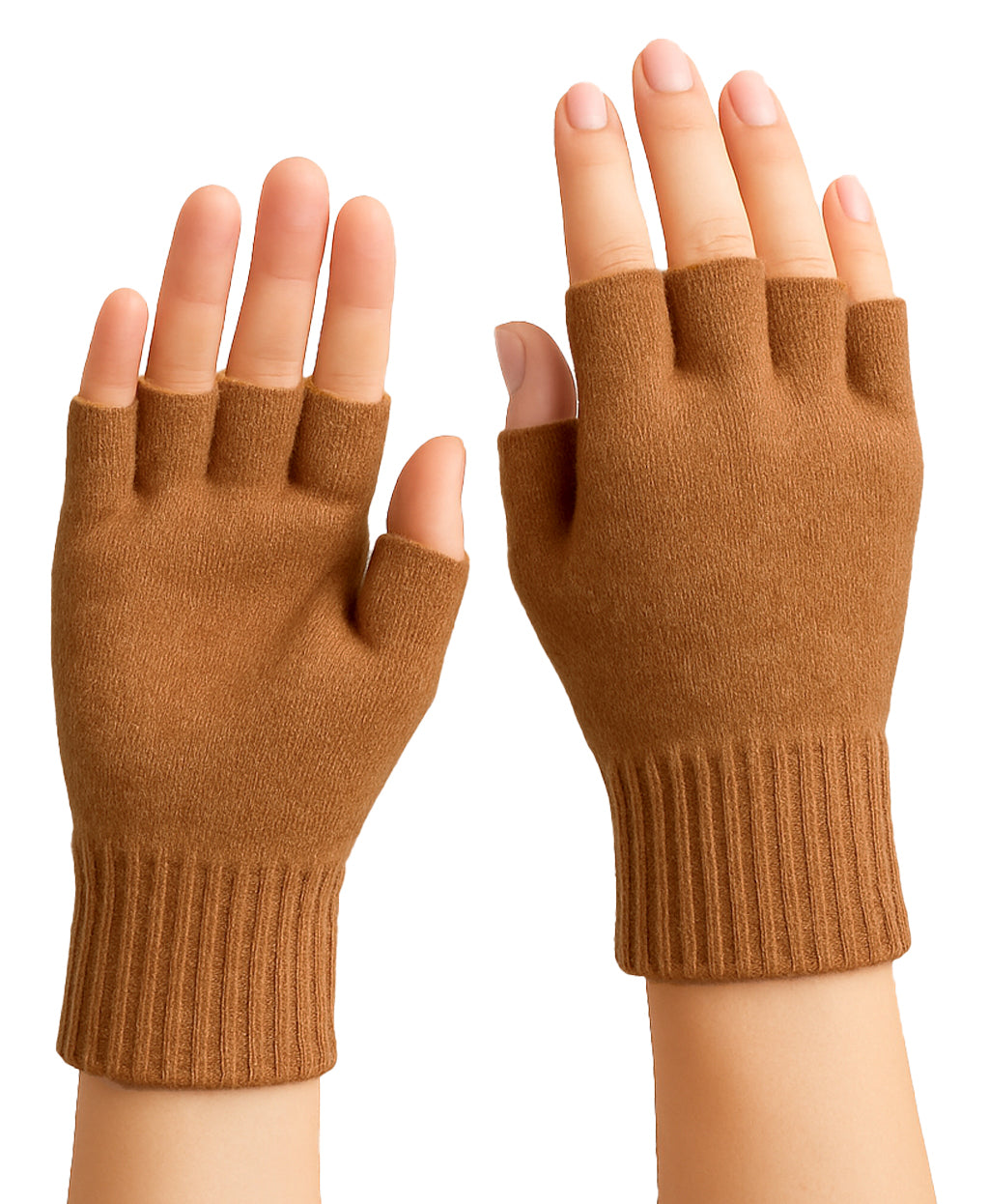 Guanti mezze dita in Lana misto  Cashmere  da Donna - Made in Italy