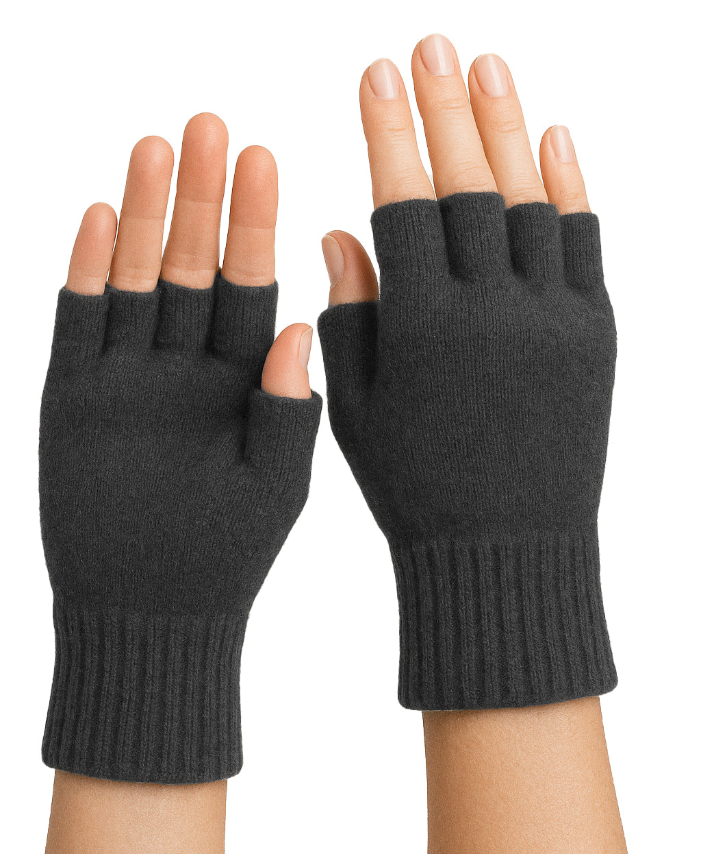 Guanti mezze dita in Lana misto  Cashmere  da Donna - Made in Italy