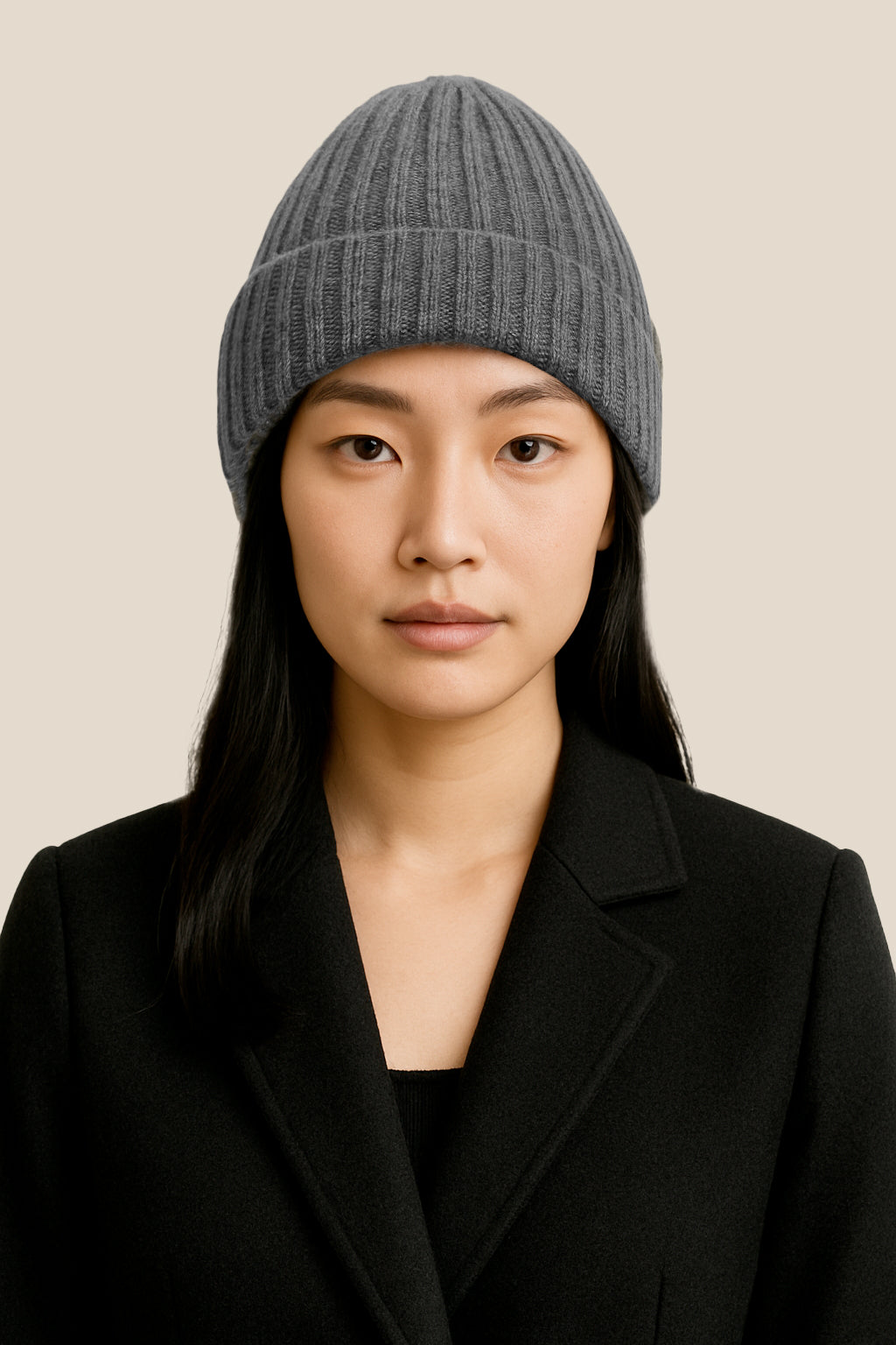 Cappello 100% Cashmere con rasatura a Coste - Made in Italy