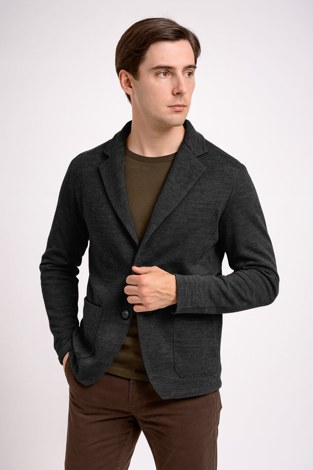 Blazer punto Milano in lana - Made in Italy