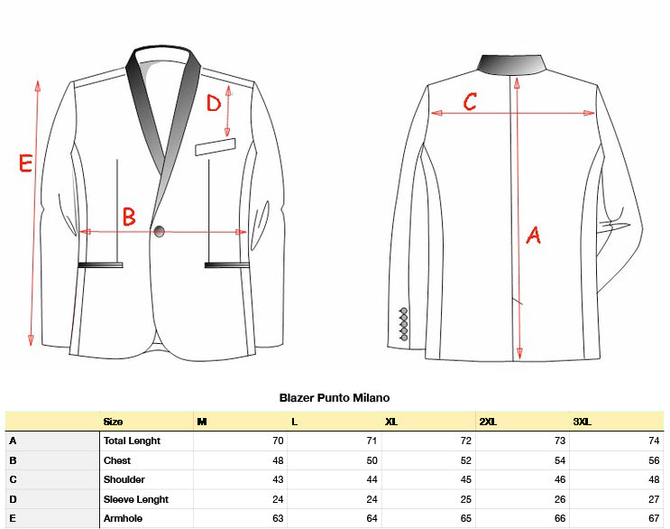 Blazer punto Milano in lana - Made in Italy