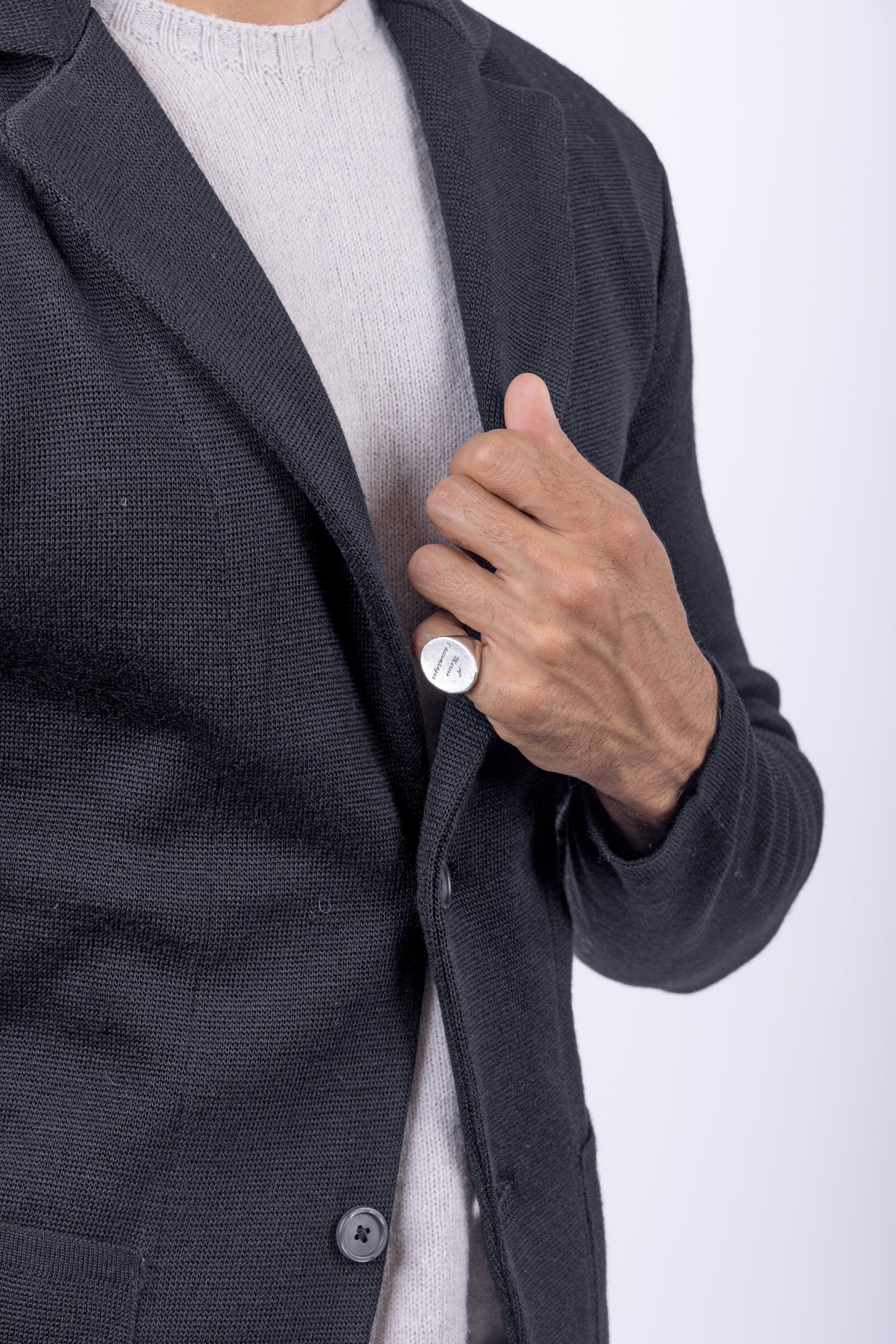 Blazer punto Milano in lana - Made in Italy