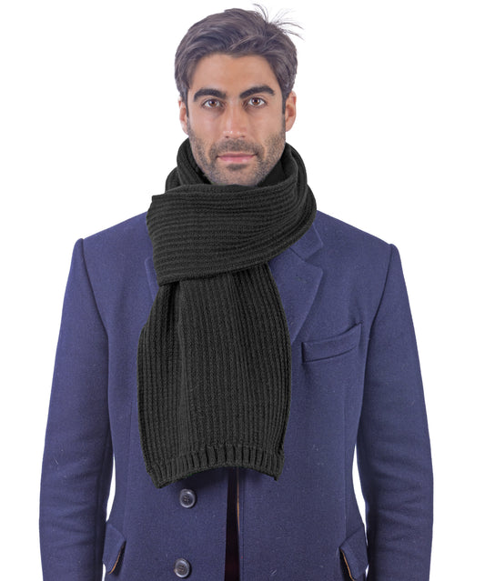 Sciarpa in maglia inglese in lana - Made in Italy