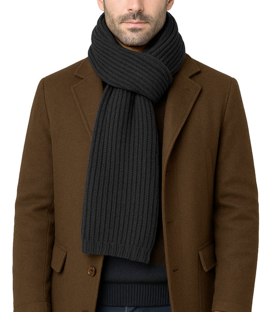 Sciarpa in maglia inglese in lana - Made in Italy