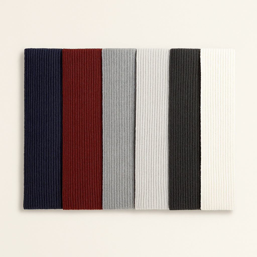 Sciarpa in maglia inglese in lana - Made in Italy