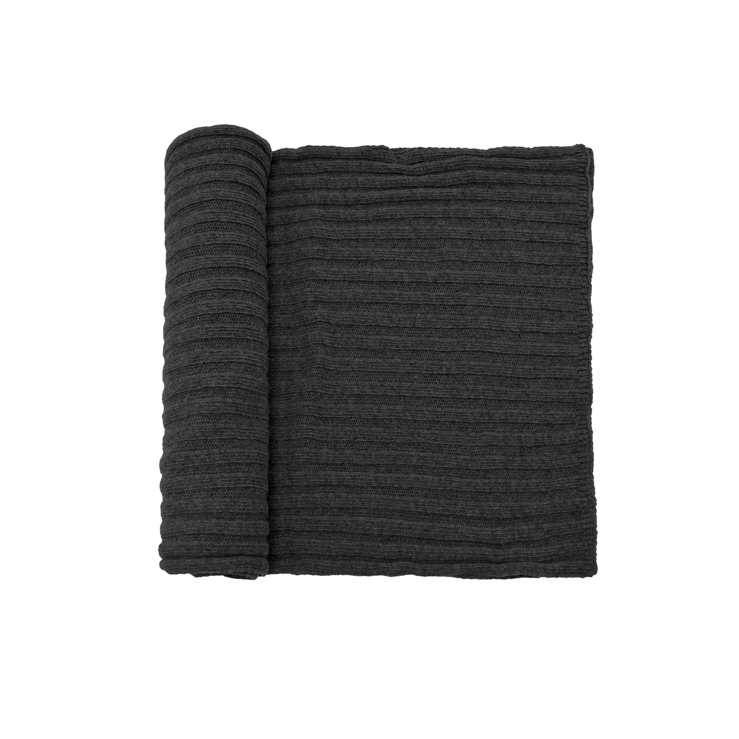 Sciarpone a coste al 100% in pura lana - Made in Italy