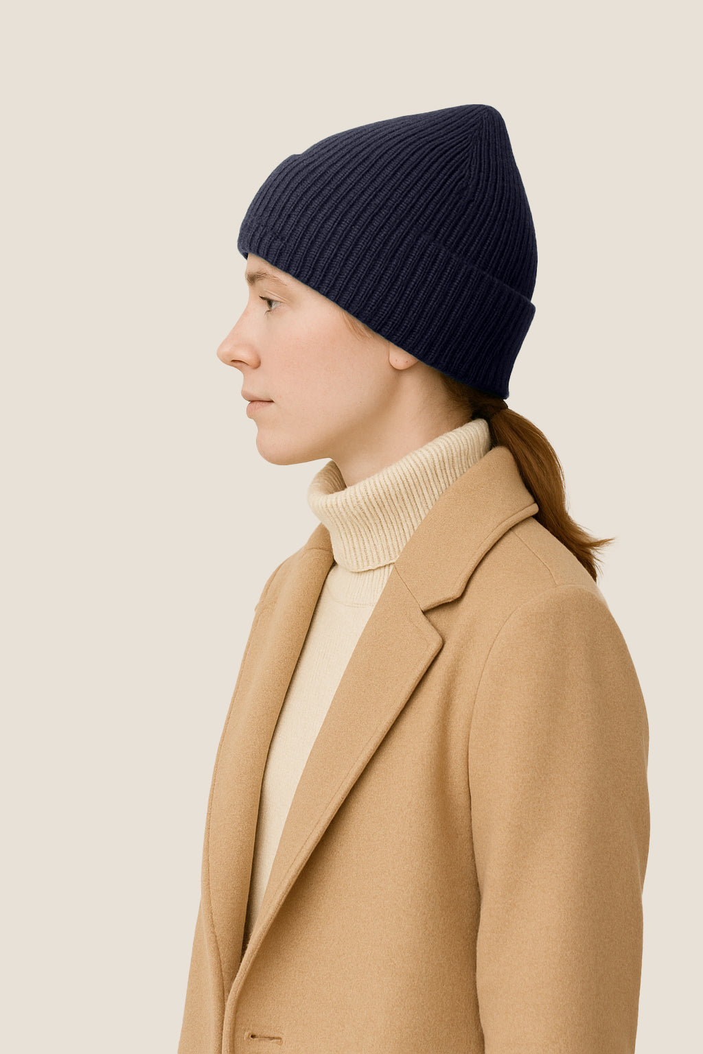 Berretto in Maglia al 100% in Lana a coste 1X1 - Unisex - Made in Italy