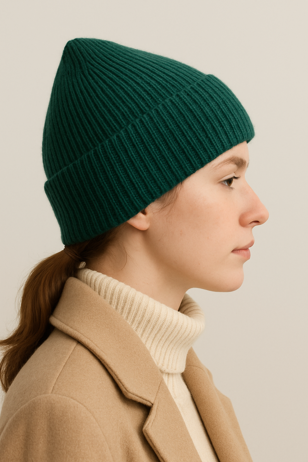 Berretto in Maglia al 100% in Lana a coste 1X1 - Unisex - Made in Italy