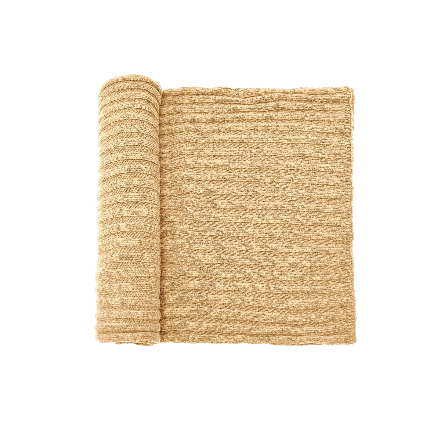 Sciarpone a coste al 100% in pura lana - Made in Italy