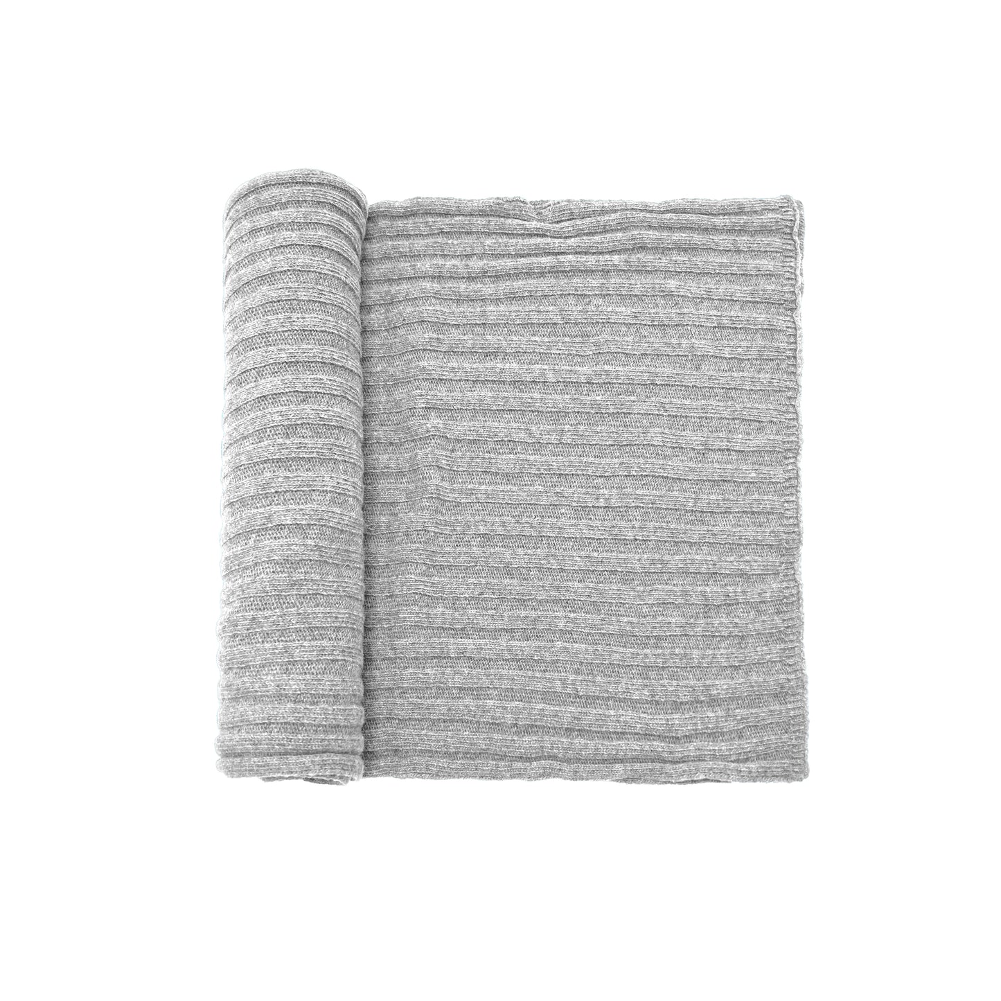 Sciarpone a coste al 100% in pura lana - Made in Italy