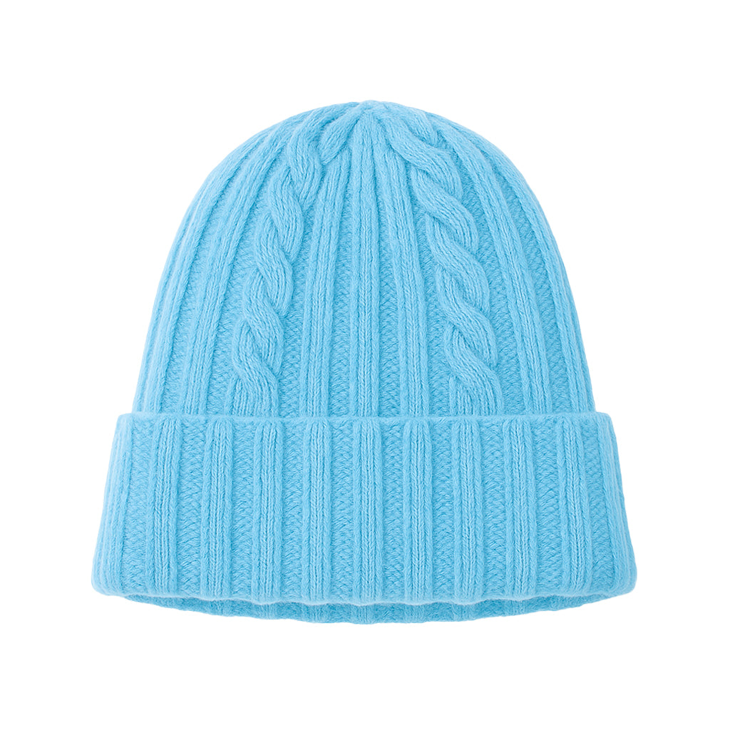 Cappello in Lana con Fantasia di Cucitura a Treccia - Unisex - Made in Italy