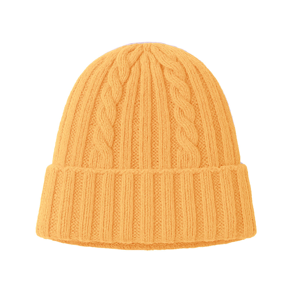 Cappello in Lana con Fantasia di Cucitura a Treccia - Unisex - Made in Italy
