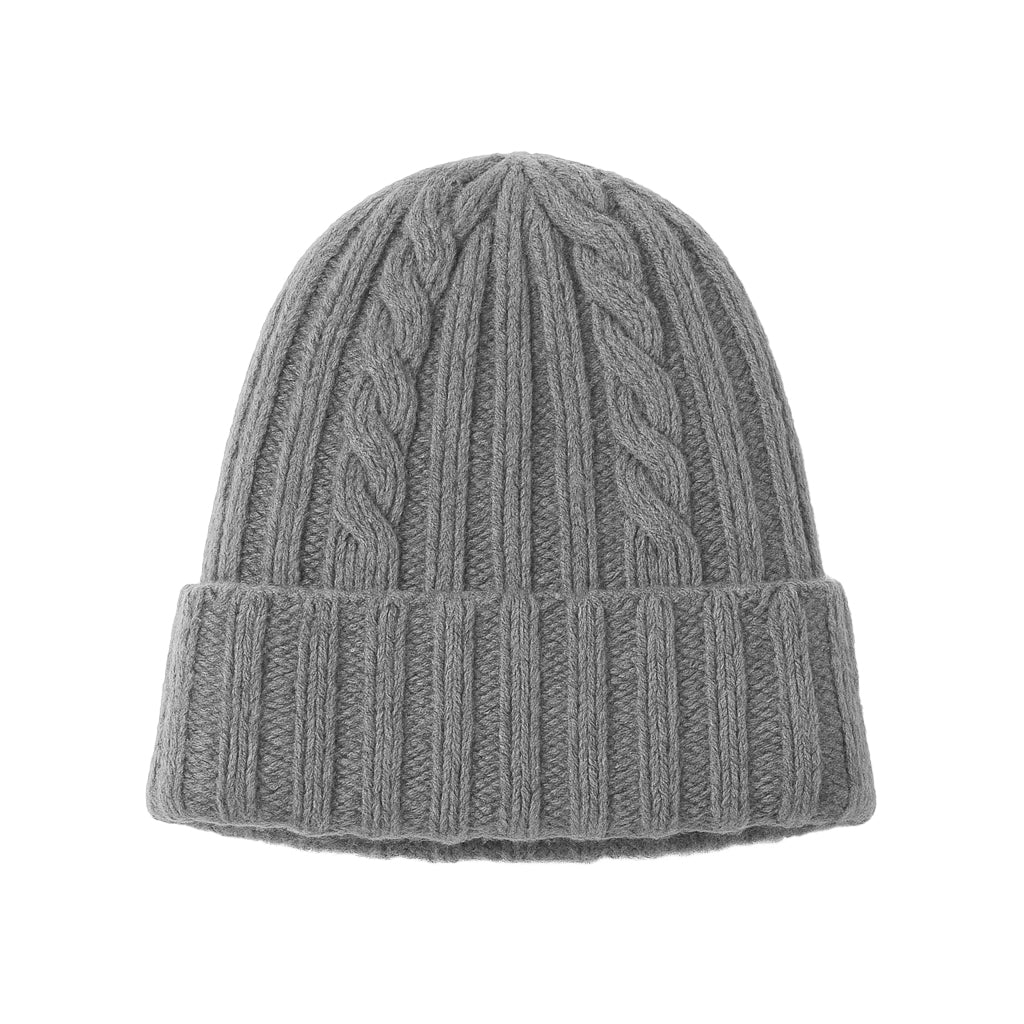 Cappello in Lana con Fantasia di Cucitura a Treccia - Unisex - Made in Italy
