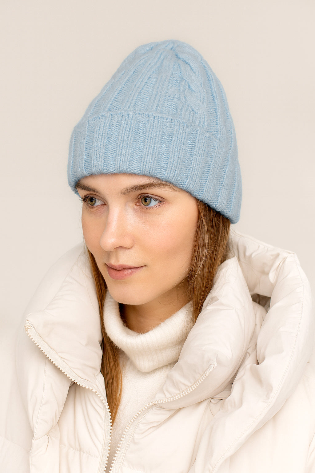 Cappello in Lana con Fantasia di Cucitura a Treccia - Unisex - Made in Italy