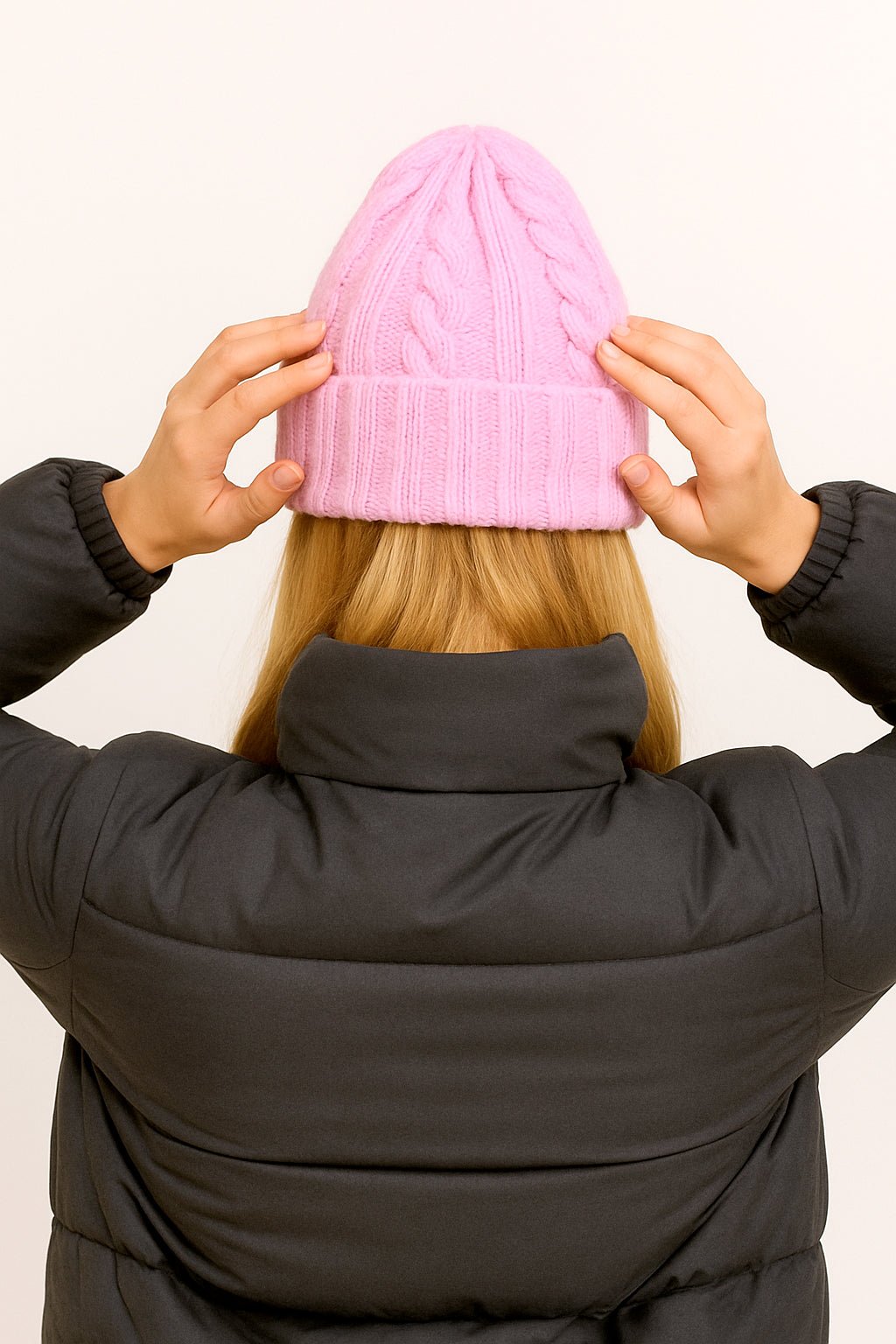 Cappello in Lana con Fantasia di Cucitura a Treccia - Unisex - Made in Italy